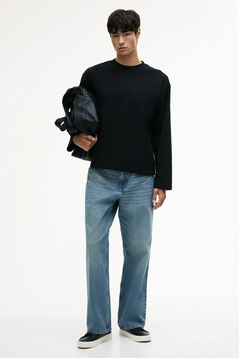 H&M Oversized Fit Long-sleeved jersey top